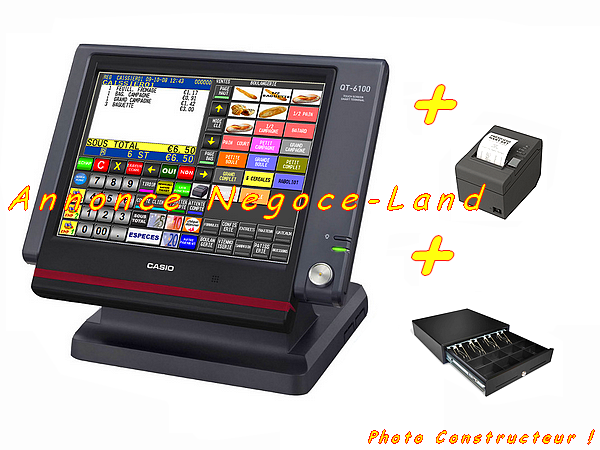 Caisse enregistreuse tactile CASIO QT-6000 touch screen smart