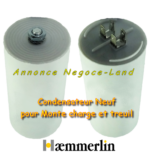 Condensateur pour Haemmerlin monte tuiles - monte matériaux - lève charge et treuil (Neuf) [Petites annonces]