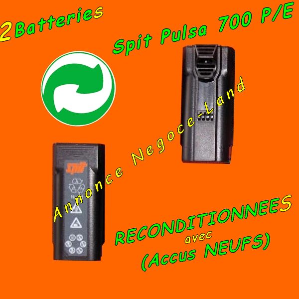 2 Batteries reconditionnées pour cloueur Spit pulsa 700 P/E [Petites annonces]